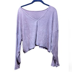 Hackwith Design House Reversible Rib Crop Top